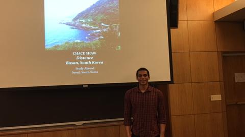 Image of Korea Institute Special Prize Awardee, Chace Shaw in 2016