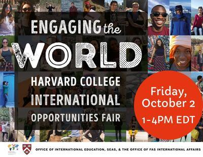 Engaging the World Virtual Fair Poster for 2020